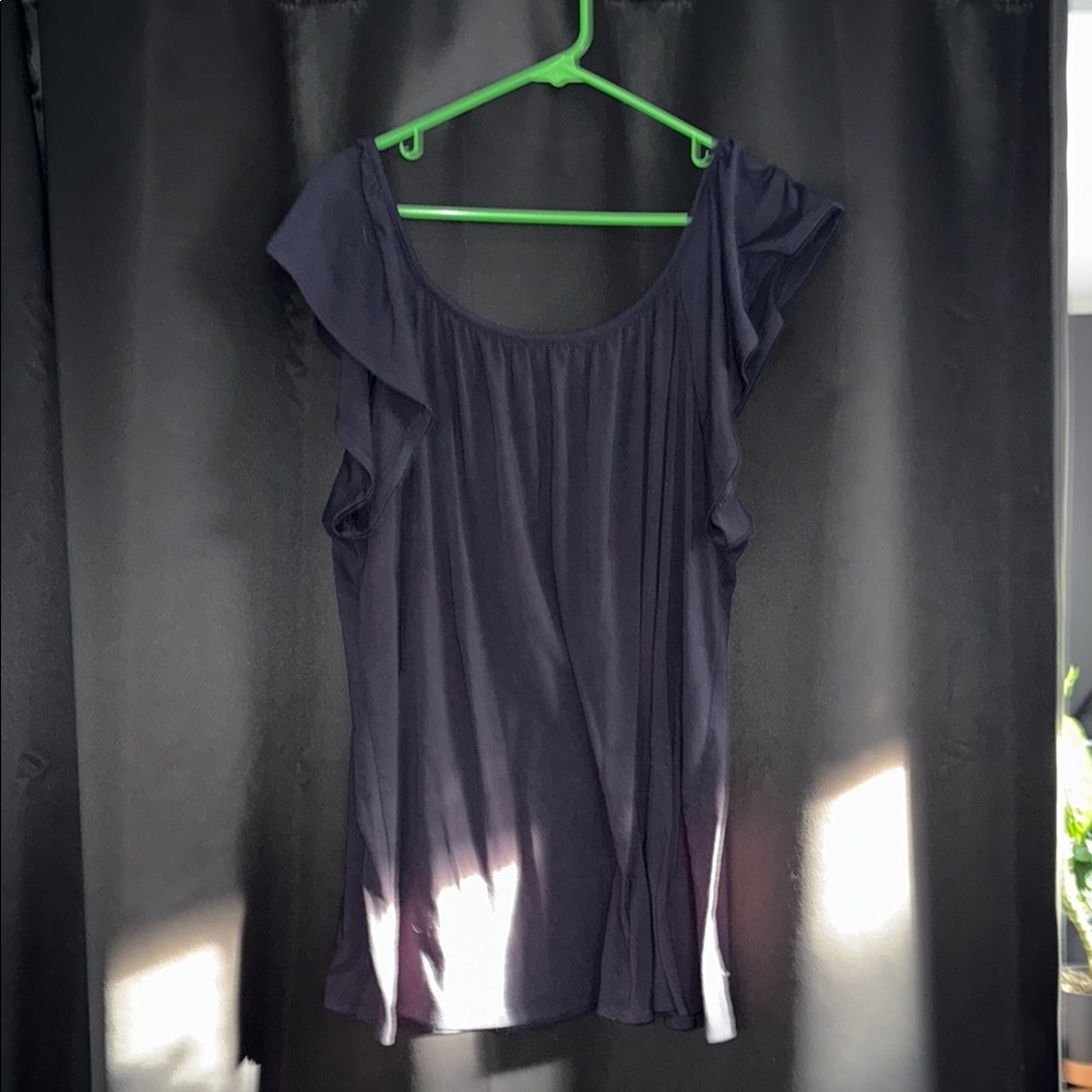Comfortable Lane Bryant Swing Tee Navy Women's Top
